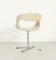 French Swivel Chair in Cream Leather, 1960s 11