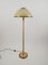 1970s Italian Floor Lamp in Brass and Artistic Encased Murano Glass attributed to F. Fabbian 1