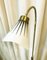 Brass Floor Lamp with Milk Glass Shade, 1950s, Image 5