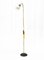 Brass Floor Lamp with Milk Glass Shade, 1950s, Image 2