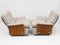 Teak Tulip Armchairs with Bouclé Wool Upholstery from G-Plan, 1970s, Set of 2 5
