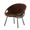 Suede Balloon Chair by Lusch & Co, 1960s 1