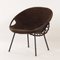 Suede Balloon Chair by Lusch & Co, 1960s 2