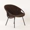 Suede Balloon Chair by Lusch & Co, 1960s 6