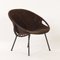 Suede Balloon Chair by Lusch & Co, 1960s, Image 6