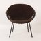 Suede Balloon Chair by Lusch & Co, 1960s 8