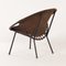 Suede Balloon Chair by Lusch & Co, 1960s, Image 4