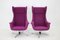 Swivel Wingback Lounge Chairs by Miroslav Navratil, 1960s, Set of 2 5