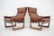 Vintage Danish Adjustable Chairs in Leather by Genega Mobler, 1960s, Set of 2 10