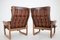 Vintage Danish Adjustable Chairs in Leather by Genega Mobler, 1960s, Set of 2 8
