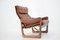 Danish Adjustable Armchair in Leather by Genega Mobler, 1960s, Image 1