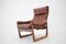Danish Adjustable Armchair in Leather by Genega Mobler, 1960s 8