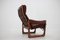 Danish Adjustable Armchair in Leather by Genega Mobler, 1960s, Image 12
