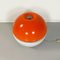 Italian Space Age Metal, Orange Plastic and White Opaline Glass Table Lamp, 1970s 5