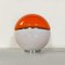 Italian Space Age Metal, Orange Plastic and White Opaline Glass Table Lamp, 1970s, Image 6