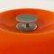 Italienische Space Age Tischlampe aus Metall, orangefarbenem Kunststoff & weißem Opalglas, 1970er 9