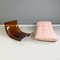 Italian Space Age Brown Plastic and Pink Fabric Chaise Lounge, 1970s 10