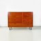 Mid-Century Modern Italian Wood and Black Metal Chest of Drawers, 1960s 4