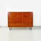 Mid-Century Modern Italian Wood and Black Metal Chest of Drawers, 1960s, Image 4