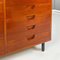 Mid-Century Modern Italian Wood and Black Metal Chest of Drawers, 1960s 11