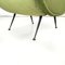 Fauteuils Style Lady en Velours Vert et Métal Noir, Italie, 1950s, Set de 2 12