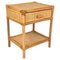 Mid-Century Italian Bedside Table in Bamboo and Rattan, 1970s, Image 1