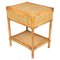 Mid-Century Italian Bedside Table in Bamboo and Rattan, 1970s, Image 10