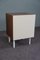 Mid-Century White and Brown Cabinet, Image 1