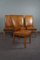 Sheep Leather Dining Chairs, Set of 4, Image 2