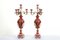 Porcelain Floral Urn Candelabras in the Style of Sevres, Set of 2 5