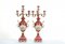 Porcelain Floral Urn Candelabras in the Style of Sevres, Set of 2 1