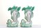 Porcelain Vases with Cornucopia Cherubs in the Style of Sevres, Set of 2 3