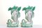 Porcelain Vases with Cornucopia Cherubs in the Style of Sevres, Set of 2 1