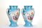 French Porcelain Floral Urn Vases in the Style of Sevres, Set of 2, Image 10