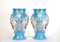 Jarrones franceses de porcelana con flores estilo Sevres. Juego de 2, Imagen 11