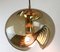 Vintage Wave Hanging Lamp in Smoke Glass from Peill and Putzler, Image 2