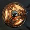 Vintage The Wave Rookglas Ceiling Light from Peill & Putzler 3