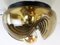 Vintage The Wave Rookglas Ceiling Light from Peill & Putzler 1