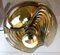 Vintage The Wave Rookglas Ceiling Light from Peill & Putzler 2