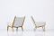 GE-501 Lounge Chairs by Hans J. Wegner for Getama, Set of 2 3