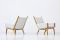 Fauteuils GE-501 par Hans J. Wegner pour Getama, Set de 2 14