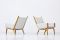 GE-501 Lounge Chairs by Hans J. Wegner for Getama, Set of 2 14