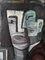 Kubistische Figuren, 1950er, Öl auf Leinwand, Gerahmt 9