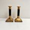 Vintage French Candleholders in Gilt Brass, 1970s, Set of 2 3