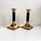 Vintage French Candleholders in Gilt Brass, 1970s, Set of 2, Image 4