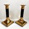 Vintage French Candleholders in Gilt Brass, 1970s, Set of 2, Image 2