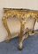 Consola estilo Luis XV de madera dorada, siglo XIX, Imagen 5