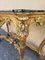 Consola estilo Luis XV de madera dorada, siglo XIX, Imagen 9