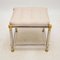 Vintage Chrome & Brass Dressing Table with Stool, 1970s, Set of 2 11