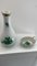 Kleine grüne Appony Vase aus Porzellan mit Durchbruchmuschel von Herend, 2er Set 2